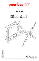 peerless-AV IM746P Instrucciones De Montaje