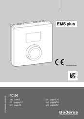 Buderus EMS plus RC100 Manual Del Usuario