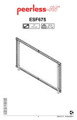 peerless-AV ESF675 Manual De Instrucciones