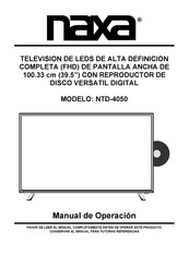 Naxa NTD-4050 Manual De Operación