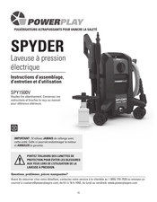 Powerplay SPYDER SPY1500V Instrucciones De Montaje, Mantenimiento Y Uso