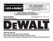 DeWalt DWE7490 Manual De Instrucciones
