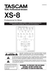 Tascam XS-8 Manual Del Propietário