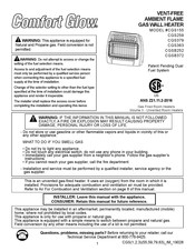 Comfort Glow CGSB372 Manual De Instrucciones