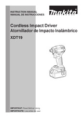 Makita XDT19 Manual De Instrucciones