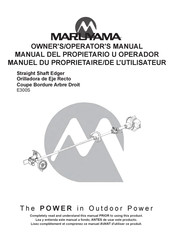 Maruyama E300S Manual Del Propietário