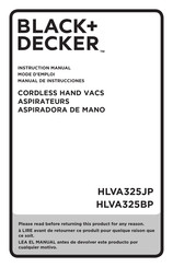 Black and Decker HLVA325JP Manual De Instrucciones