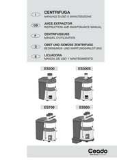 Ceado ES700 Manual De Uso Y Mantenimiento