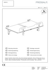 Pressalit R8455512 Instrucciones De Montaje