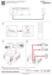 Optoma UHD55 Manual De Instalación