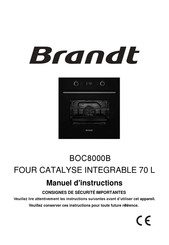 Brandt BOC8000B Manual De Instrucciones