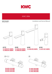 KWC ORA 20.492.410.000 Manual De Instalación Y Servicio