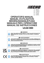 Echo LCJU-560 Manual De Instrucciones