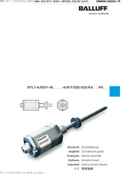 Balluff BTL7-E501-M -A-S32 Serie Instrucciones Breves