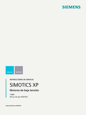Siemens SIMOTICS XP 1MB5 Instrucciones De Servicio
