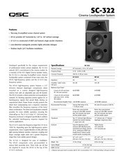 QSC SC-322 Manual Del Usuario