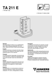 Bosch TA 211 E Manual Del Usuario
