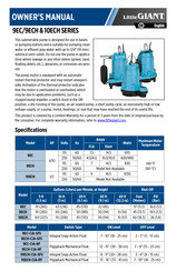 Little Giant 10ECH-CIA-SFS Manual Del Propietário