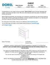 DOREL Living DA8272 Instrucciones De Montaje