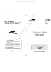 Samsung LE20S5 Manual De Instrucciones