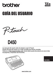 Brother P-Touch D450VP Guia Del Usuario