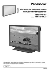 Panasonic TH-50PHW3 Manual De Instrucciones