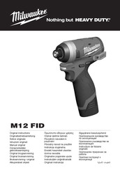 Milwaukee M12 FID Manual Original