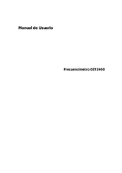 ADInstruments DIT2400 Manual De Usuario