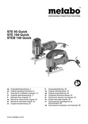 Metabo STE 95 Quick Manual De Instrucciones Original