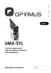 Optimus UMX-SYL Instrucciones De Operación