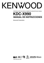 Kenwood KDC-X990 Manual De Instrucciones