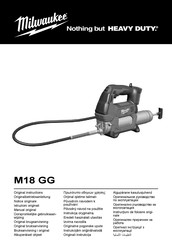 Milwaukee M18 GG Manual Original