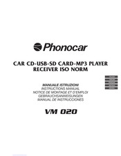 Phonocar VM 020 Manual De Instrucciones