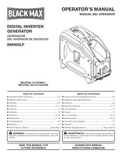 Black Max BMi900LP Manual Del Operador