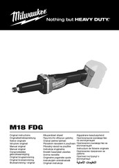 Milwaukee M18 FDG Manual Original