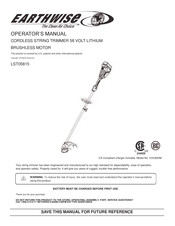 EarthWise LST05815 Manual Del Operador