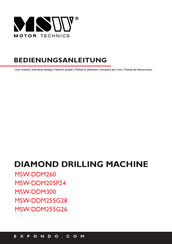 MSW Motor Technics MSW-DDM260 Manual De Instrucciones