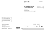 Sony HANDYCAM HDR-TD20 Guía De Operaciónes