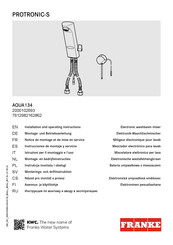 Franke PROTRONIC-S AQUA134 Instrucciones De Montaje Y Servicio