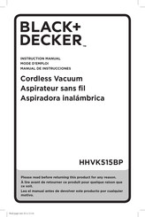 Black and Decker HHVK515BP Manual De Instrucciones