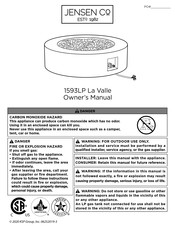 Jensen 1593LP La Valle Manual Del Propietário