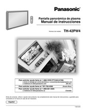 Panasonic TH-42PW4 Manual De Instrucciones