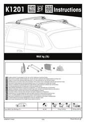 Yakima K1201 Manual De Instrucciones