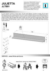 Forte JULIETTA JLTB01 Instrucciones De Montaje