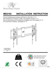 Mounting Dream MD2104 Instrucciones De Montaje