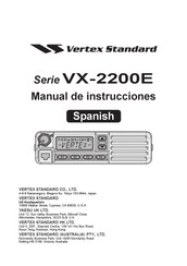 Vertex Standard VX-2200E Serie Manual De Instrucciones