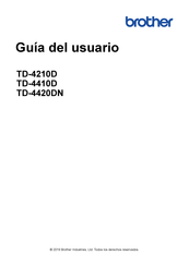 Brother TD-4210D Guia Del Usuario