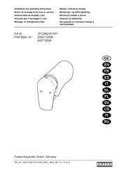 Franke AQFT0006 Instrucciones De Montaje Y Uso