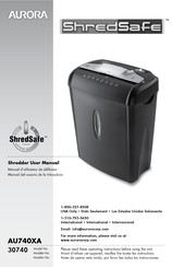 Aurora ShredSafe AU740XA Manual Del Usuario