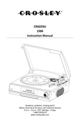 Crosley CR6039U Manual De Instrucciones